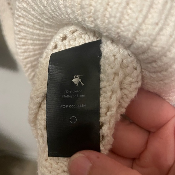 Rag & Bone Adrienne Pointelle Knit Cardigan Cream Women’s - Picture 5 of 10